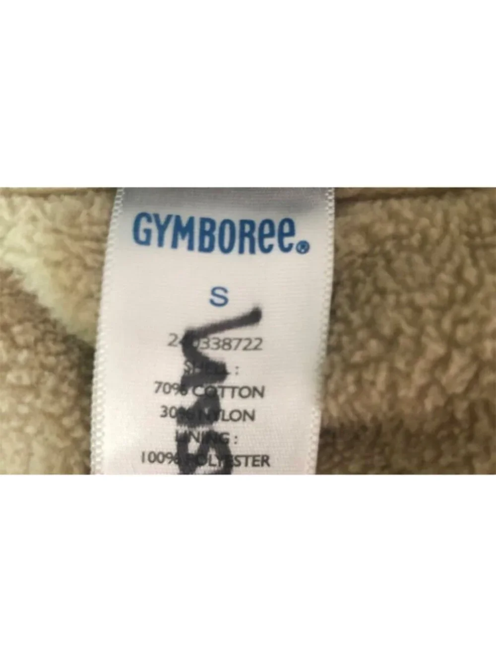 Gymboree Jacket Vest Hoodie Boys Small Blue Fleece Lined Pocket Full Zip Sleevel